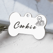 Custom Pet Name And Number Dog/Cat ID Collar Tag Bone