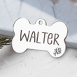 Custom Pet Name And Number Dog/Cat ID Collar, Puppy Tag Bone