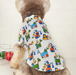 Dog Hawaiian Flower Shirt,Summer Beach Pet Dog Clothing Shirt