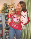 Christmas Personalised Pet jumper Dog Or Cat family Sweatshirt