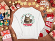 Christmas Custom dog cat rabbit pet in pretty painted wreath Sweatshirt