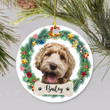 Christmas Personalized Pet Portrait From Photo Xmas Tree Ornament Gift
