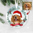 Christmas Custom Pet Portrait From Photo Xmas Tree Ornament Gift