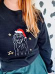 Embroidered Custom Dog Christmas Jumper Sweatshirt