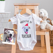 Custom Pet Embroidery Onesie Protected By Baby