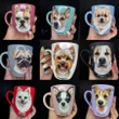 Custom 3d Dog Portrait Sculpture On Mug