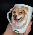 Custom 3d Dog Portrait Sculpture On Mug