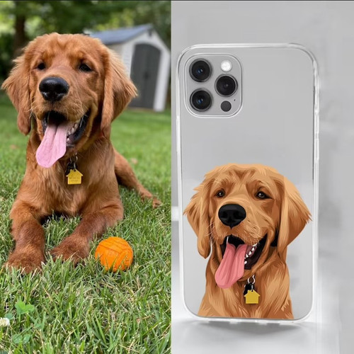 Custom Dog phone case, Dog remembrance gift