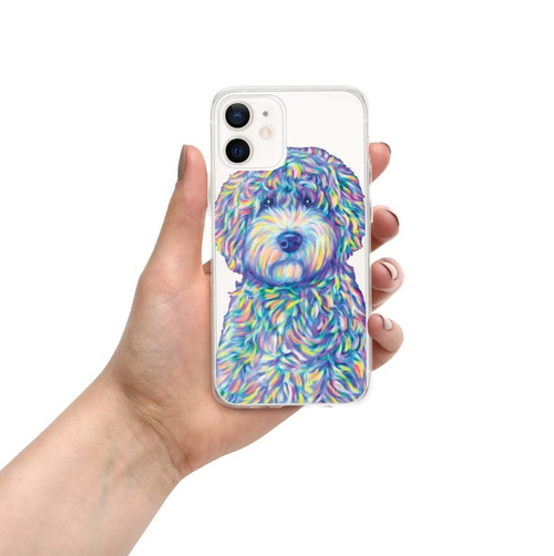 Custom Pet Rainbow Phone Case, Dog Lover Gift