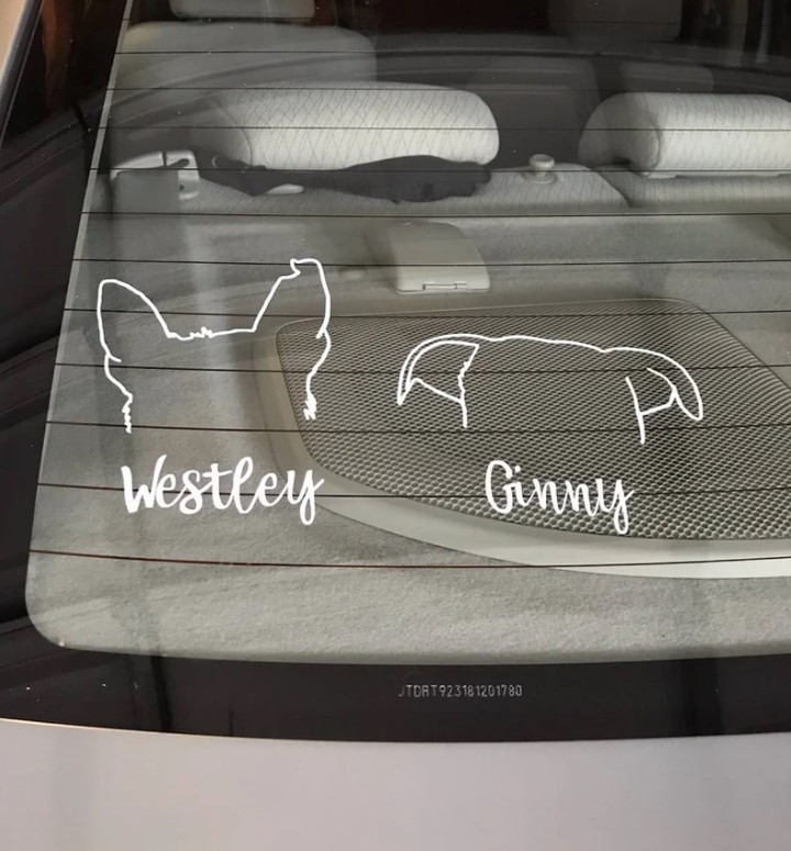 Custom Dog/Pet Decal Car Accessory (1 Decal For 1 Pet Only)