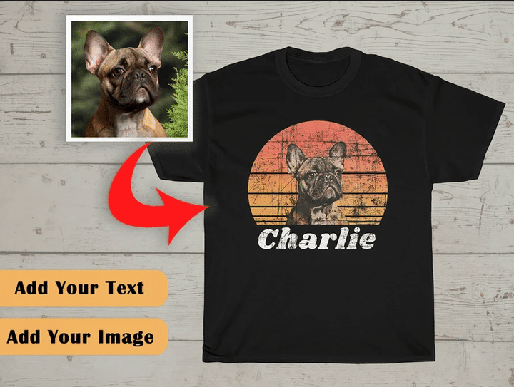 Custom Pet Vintage Shirt, Dog Lover Gift, Dog Lover, Dog Owner Shirt