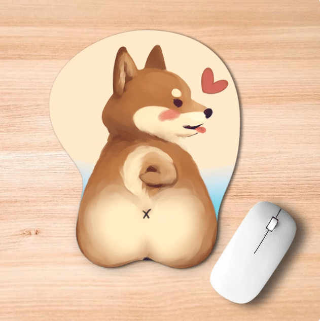Shiba Inu Butt Mouse Pad