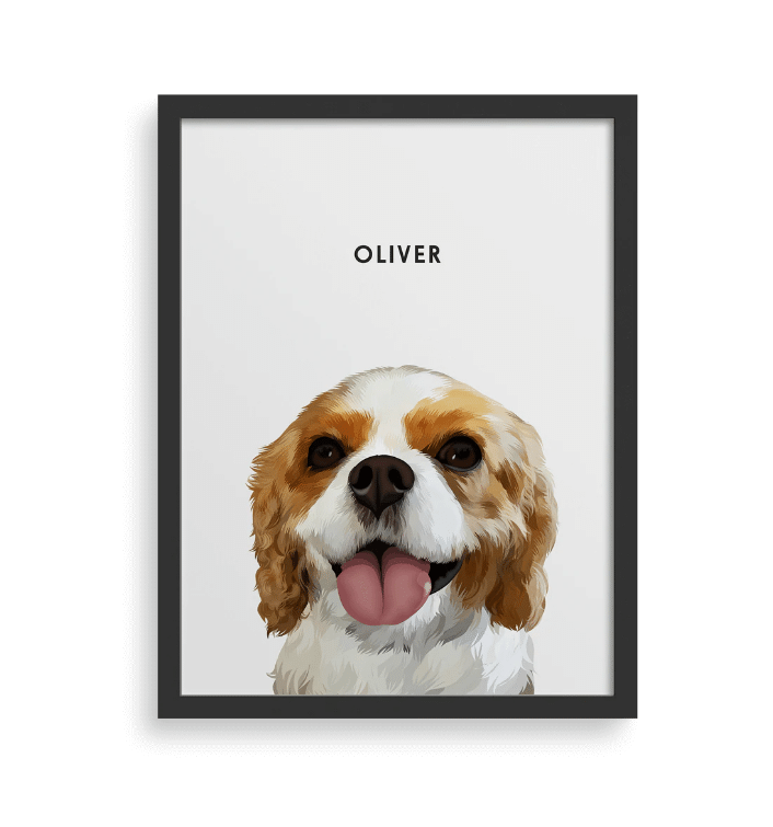 Custom Pet Portraits Poster Canvas (No frame)