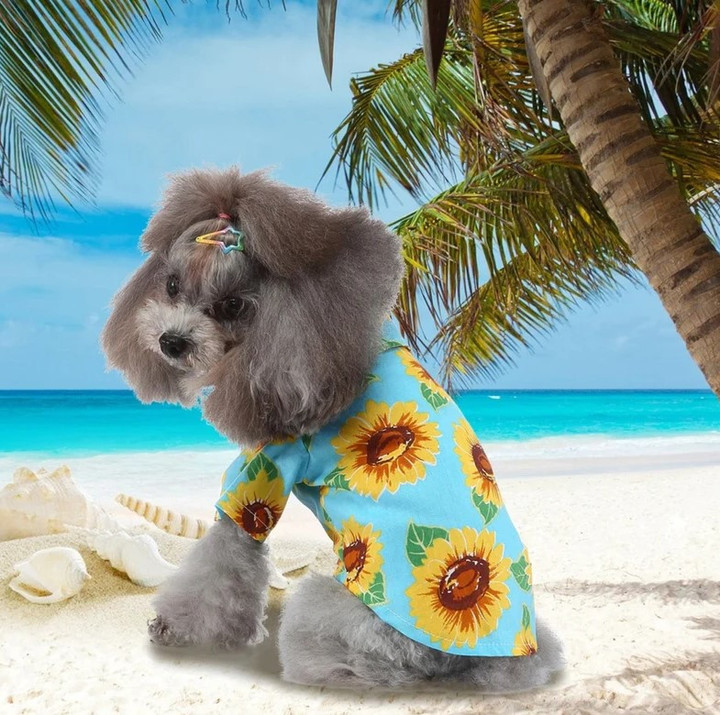 Flower Summer Beach Pet Dog Clothing Shirt