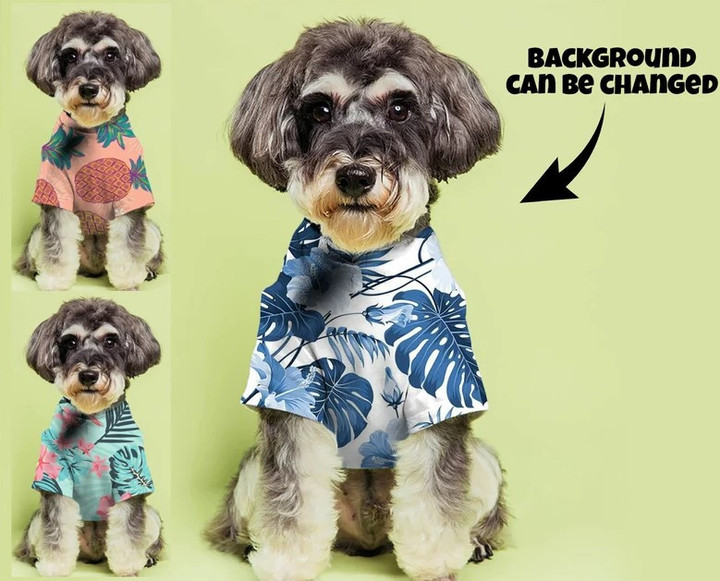 Summer Tropical Pet Clothing, Dog Gift, Perfect Gift for Pet, Aloha Hawaii Shirt