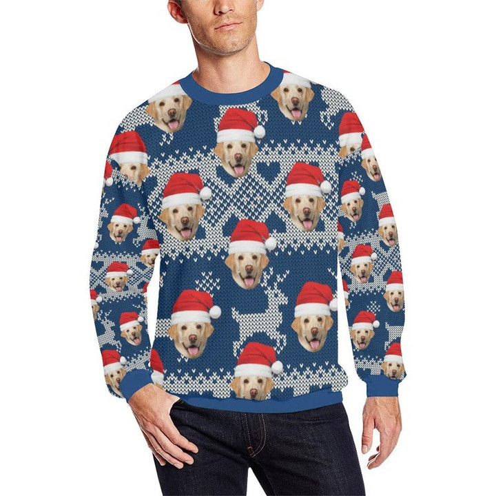 Custom Ugly Christmas Sweater, Put Your Dog or Cat Face
