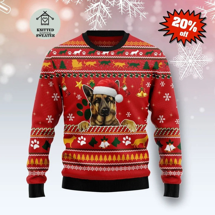 Custom Pet Photo Waiting For Christmas Ugly Christmas Sweater