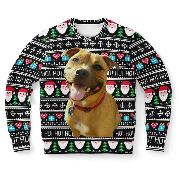 Personalised Face Dog Ugly Christmas Sweater