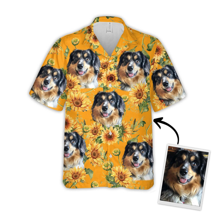 Custom Sunflower & Yellow Pattern Short-Sleeve Hawaiian Shirt