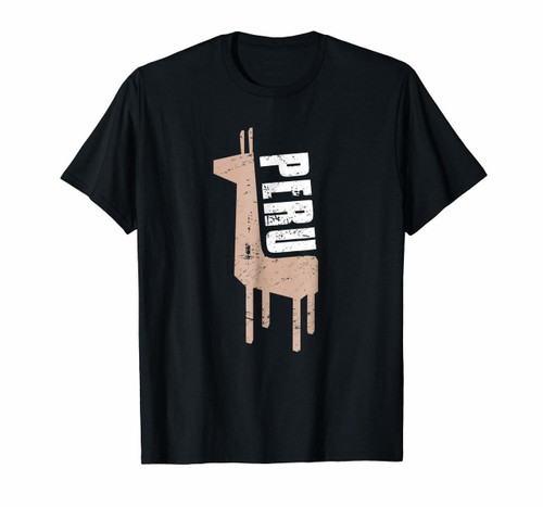 Alpaca Vintage Distressed Peru T-Shirt