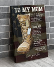 Veteran Mom Canvas, Mother's Day Gift For Mom, To My Mom For All The Times That I Forgot Canvas - ATMTEE