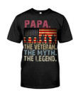 Veteran Shirt, Dad Shirt, Gifts For Dad, Papa The Veteran The Myth The Legend T-Shirt KM0806 - ATMTEE