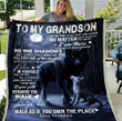 Personalized To My Grandson Never Feel That You Are Alone No Matter How Near Or Far Apart I Am There Sherpa Blanket - ATMTEE