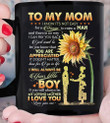 Personalized Mug To My Mom I Know It's Not Easy For A Woman Sunflowers, Gift For Mom Mother Mug - ATMTEE