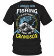 Veteran Shirt, Fishing Partner, He Sent Me My Grandson V2 Father's Day Gift For Dad KM1404 - ATMTEE