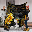 To My Beautiful Daughter Elephant Fleece Blanket Birthday, Christmas Gift For Daughter Family Blanket - ATMTEE