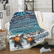 To My Wife When I Looked Into Your Eyes I Didn't See Just You I Saw My Today Turtle Fleece Blanket - ATMTEE