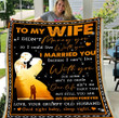 To My Wife I Didn't Marry You So I Could Live With You, You Are My Queen Forever Fleece Blanket - ATMTEE