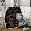 Personalized To My Dad Blanket I Know It's Not Easy For A Man To Raise A Child Lion Fleece Blanket, Gift Ideas For Father's Day - ATMTEE