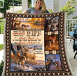 To My Gorgeous Wife When It's Too Hard To Look Back And You're Too Afraid To Look Ahead Deer Fleece Blanket - ATMTEE