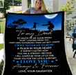 To My Dad Blanket, Father's Day Gifts For Dad, So Much Of Me Dad And Daughter Fleece Blanket - ATMTEE