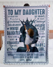 To My Daughter Blanket From Mom, Whenever You Feel Overwhelmed, Birthday's Gifts, Christmas Gifts Fleece Blanket - ATMTEE