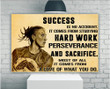 Success Is No Accident, It Comes From Studying, Hard work Perseverance And Sacrifice Canvas - ATMTEE