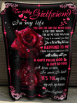 Special Gift For Girlfriend. Red Rose Girlfriend In My Life You Are The Sun Fleece Blanket, Valentine's Day Gift Ideas - ATMTEE