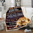 Personalized To Our Son Blanket, Never Forget That We Love You, Son Blanket, Gift For Son Lion Fleece Blanket - ATMTEE
