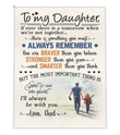 To My Daughter If Never There Is A Tomorrow When We Are Not Together, Gift From Dad Canvas - ATMTEE