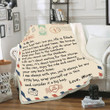 Son Blanket, Gift For Son, To My Son Never Forget That I Love You, Be Brave Be Bold Fleece Blanket - ATMTEE