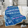 Tiger Grandson Blanket Reach For The Stars, You Were Born To Be Special Fleece Blanket, Gift Ideas For Grandson - ATMTEE