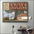 Personalized Mom Canvas, Mother's Day Gift For Mom, Beautiful Hen And Chicks Her Children, Custom Name Canvas - ATMTEE