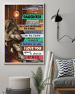 Wolf Daughter Canvas, Canvas For Daughter, To My Daughter If They Whisper To You Wolf And Moon Canvas, Gift For Daughter - ATMTEE