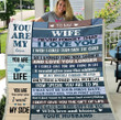Personalized Blanket To My Wife Never Forget That I Love You, I Wish I Could Turn Back The Clock, Gift For Wife Fleece Blanket - ATMTEE