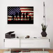 American Flag Canvas Wall Military Soldiers Army Matte Canvas - ATMTEE