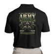 Army Veteran Shirt, I'm A Grumpy Old Army Veteran My Level Of Sarcasm Polo Shirt