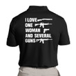 Gun Polo Shirt, I Love One Woman And Several Guns Polo Shirt
