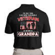 The Only Thing I Love More Than Being A Veteran Is Being A Grandpa Polo Shirt