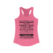 Daughter Tank, I Am Not A Perfect Daughter But My Crazy Dad Women's Tank